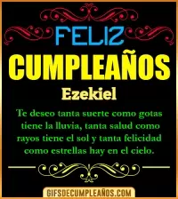 GIF Frases de Cumpleaños Ezekiel